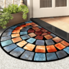 Chic Non-Slip Door Mat – Soft Polyester Carpet for Porch & Living Room
