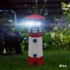 Outdoor Solar Lighthouse – Rotating LED Light for Garden & Yard Decoration