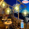 4-Pack AMILL Solar Fireworks Lights – 240/360/480 LEDs for Garden & Christmas