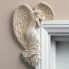 Resin Salvation Angel Door Pendant – Religious Hanging Sculpture for Wall Art Decor