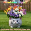 10 Bunches Artificial Flowers – UV-Resistant Plastic Daisy for Home & Garden Decor