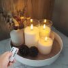 LED Candle Set with Remote – 4″, 5″, 6″ Battery Operated Candles with Timer