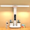 Versatile LED Desk Lamp – Dual Heads, Touch Control, Calendar & Temp Display