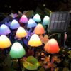 Solar Mushroom Lights – 10 LEDs, Multi-Color for Garden & Yard Decor