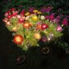 7PCS Solar Snow Lotus Lights – 42 LED Lanterns for Garden & Yard Decor