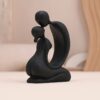 Modern Abstract Couple Sculpture – Resin Love Art Figurine for Living Room Decor