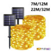 8 Modes Solar Fairy Lights – Waterproof Copper Wire LED for Garden & Xmas Decor