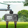 Insoma Smart Irrigation System – Dual Outlets Automatic Water Timer for Garden