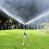 360° Rotary Irrigation Tripod Sprinkler – Stainless Steel Lawn Garden Sprayer