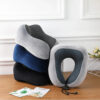 U-Shaped Travel Pillow – Memory Foam Neck Cushion for Airplane Use
