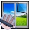 Mosquito Nets for Windows – Black Fiberglass Mesh Anti-Insect Screen for Flies & Mosquitoes