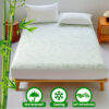Waterproof Bamboo Mattress Cover – Cooling Fitted Bed Sheet with Deep Pocket