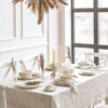 100% Cotton Linen Tablecloth – Modern Wedding & Home Decoration