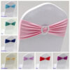 Wedding Chair Knot Heart Buckle – Spandex Bow Tie for Party & Hotel