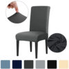 4PCS Stretch Dining Chair Covers – Non-Slip Seat Slipcovers for Home & Hotel