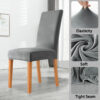 Velvet Chair Seat Cover – Solid Color Slipcover for Dining & Office