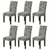 Stretch Dining Chair Covers – Printed Elastic Slipcovers for Wedding & Hotel