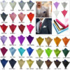 Luxury Men’s Pocket Square – Solid Color Polyester Hanky 22x22cm