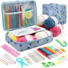 59Pcs Crochet Knitting Set – DIY Beginner Kit with Storage Bag & Tools