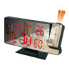 LED Digital Alarm Clock – Projection Time, FM Radio for Bedroom & Bedside
