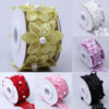 Flower Organza Ribbon – Pearl Beaded Embroidered Lace Trim for DIY Clothing & Wedding Dress
