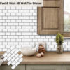 3D Subway Wall Stickers – Peel and Stick Vinyl for Bathroom & Kitchen Backsplash