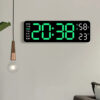 12 Inch Smart LED Wall Clock – Mute, Thermometer, Calendar for Home Decor
