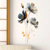 3D Relief Flower Wall Stickers – Self-Adhesive for Children’s Bedroom & Home Decor