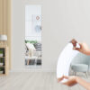4PCs 3D Mirror Wall Stickers – Self-Adhesive Acrylic DIY Art for Living Room Decor