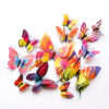 12Pcs 3D Butterfly Wall Stickers – Double Layer Home Decor & Wedding Decoration