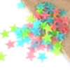 100Pcs Glow in the Dark Star Wall Stickers – Colorful DIY Room Decor for Kids