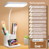 USB Rechargeable Desk Lamp – Touch Dimmable LED Light for Bedroom