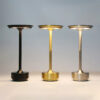 Aluminum Alloy LED Table Lamp – Touch Dimmable, Rechargeable, Portable