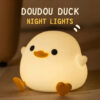 Doudou Duck Night Light – USB Rechargeable Silicone Lamp with Timer