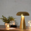 Retro Mushroom LED Lamp – Touch Bedside Light, Rechargeable Table Lamp