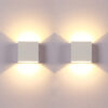 2-Pack LED Wall Sconces – 6W Up-Down Lights for Living Room & Bedroom