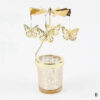 Rotating Gold Candle Holder – Carousel Candlestick for Romantic Decor & Gifts