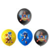 Sonic Party Set – Disposable Plates, Tablecloth & Cake Topper for Kids Birthday